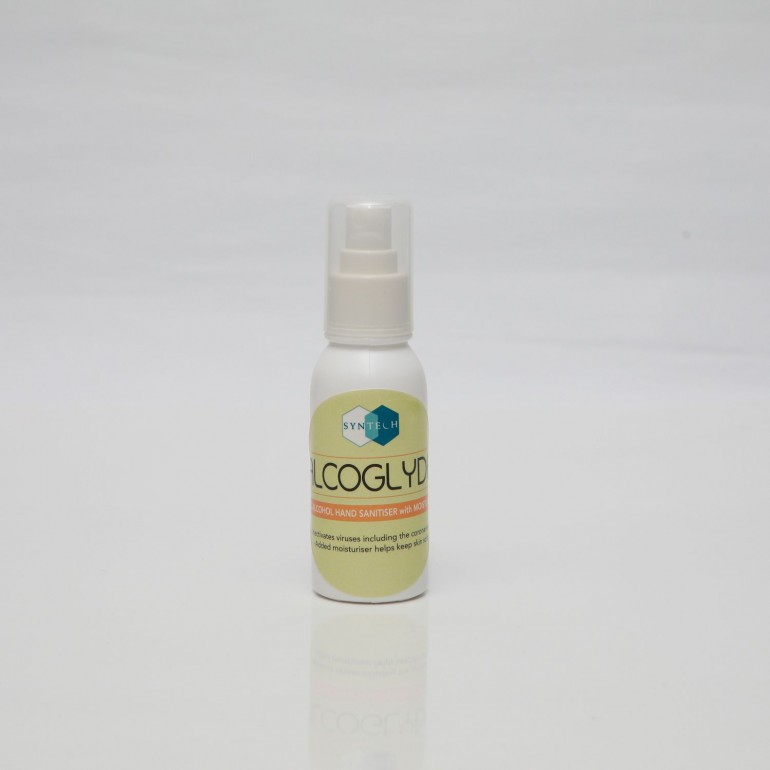 ALCOGLYDE (80ml pocket spray) - 70% Alcohol Hand Sanitiser with Moisturiser