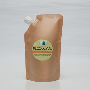 ALCOGLYDE (400ml paper pouch) - 70% Alcohol Hand Sanitiser with Moisturiser